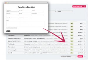 Handle enquiries from the web. Just like e-mails.